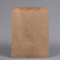 Flat Merchandise Bags. Natural Kraf